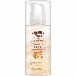 Best Pirce 🤩 Hawaiian Tropic Silk Hydration Weightless Face Sunscreen SPF 30 ✔️