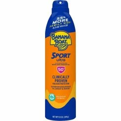 Outlet 🛒 Banana Boat Sport Ultra Family Size SPF 50 Spray 9.5 Oz. 🎁