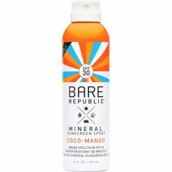 Cheapest ⭐ Bare Republic Coco Mango SPF 30 Mineral Sport Spray 6 Oz. ✔️