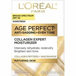 Best Pirce 👍 L'Oreal Paris Age Perfect Collagen Expert Day Moisturizer With SPF 30 ✔️