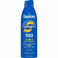 Outlet ✔️ Coppertone Sport Continuous Spray Sunscreen 100 SPF 5.5 Oz. 👏