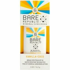 Top 10 👏 Bare Republic Mineral SPF 50 Vanilla And Coconut Sunscreen Stick 0.05 Oz. 🔔